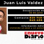 Familia reporta desaparición de joven llamado Juan Luís Valdez que fue a visitar a su mamá en Salcedo